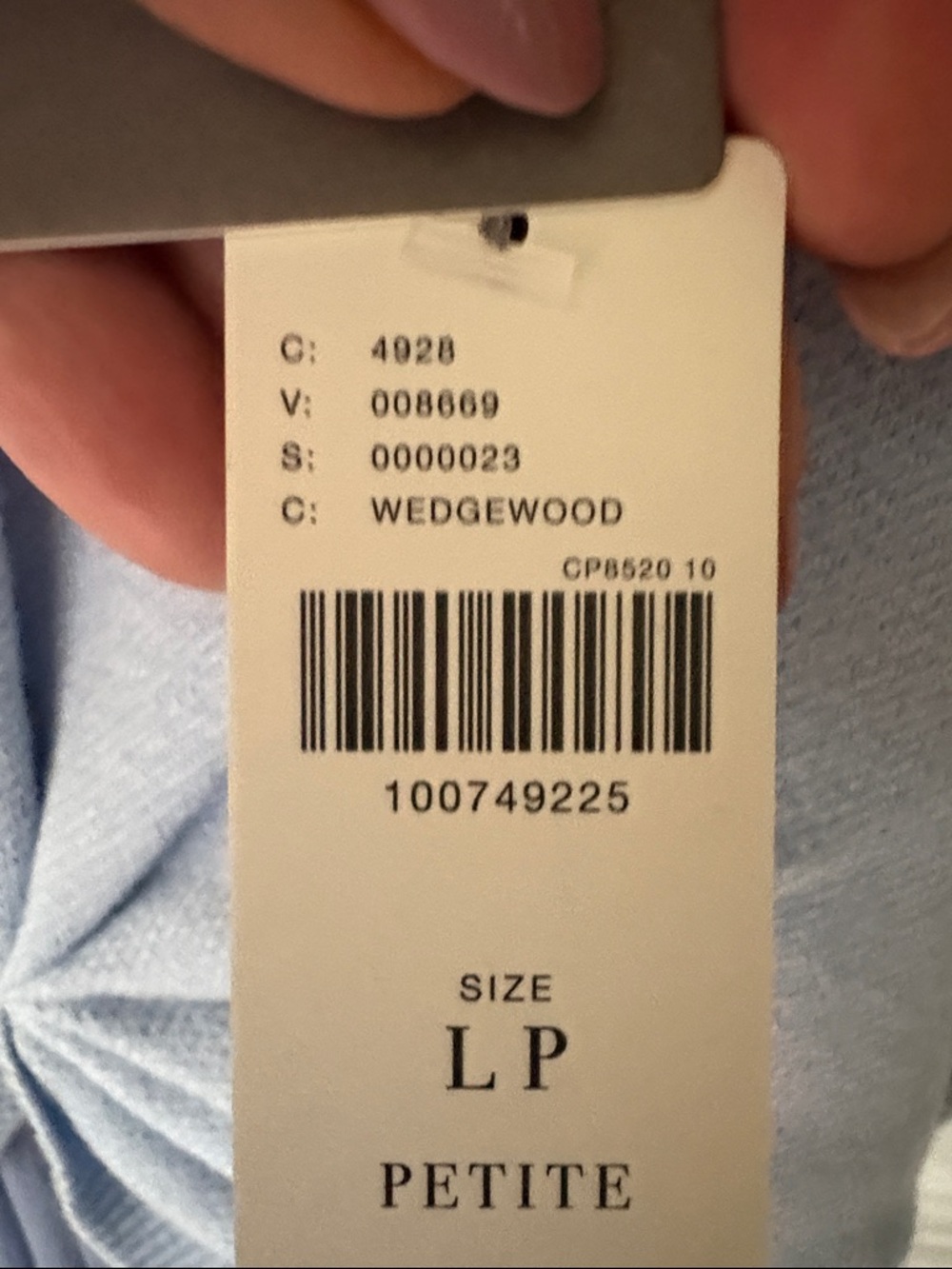 Anthropologie NWT Light Blue Knit Top with Dusty Blue Maxi dress Two-Piece Set - Picture 12 of 12